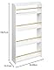 Atmosphera - Kinderbücherregal mit 4 Regalböden - weiß H. 118 cm - Weiß