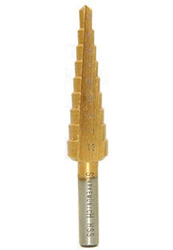 FRESA CONICA a SCALINI IN ACCIAIO HSS DA 4 a 12 mm...