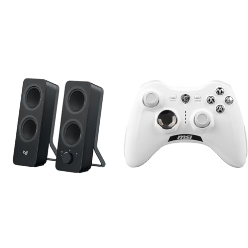Logitech Z207 Kabellose PC-Lautsprecher, & MSI Force GC30 V2 White Kabelloser
