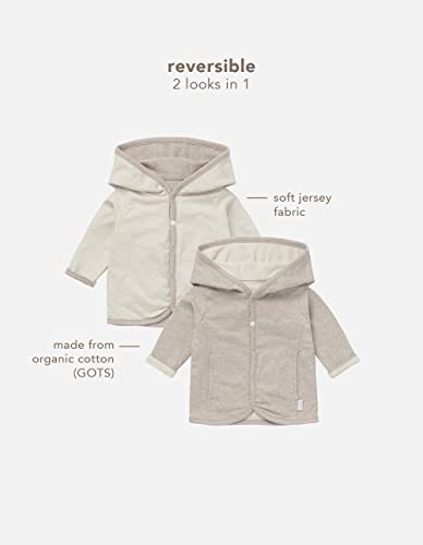 Noppies Baby Unisex Baby U Cardigan REV Bonny Strickjacke, Taupe Melange-P757, 74
