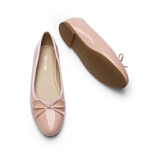 Image of Dream Pairs Women's Flats, Round Toe Ballet Flats, Comfortable Slip-on Dressy Business Casual Work Office Ballerina Flat Dress Shoes