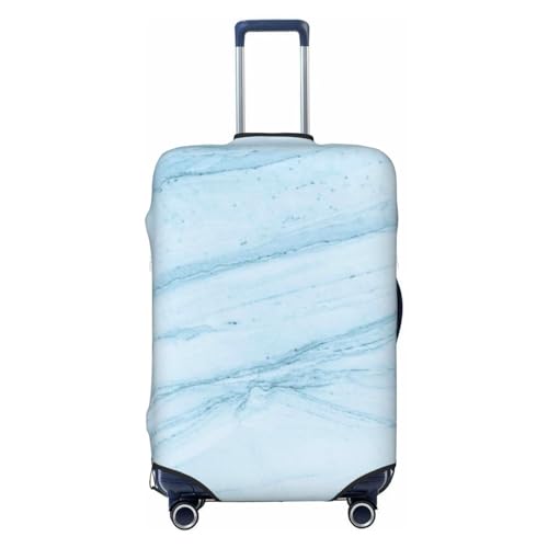 Travel Luggage Cover Protector - Blue Marble Washable Suitcase Covers For 18-32 Inch Luggage