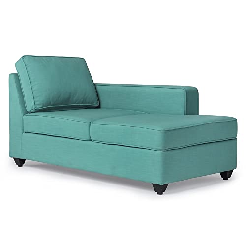 Image of Wakefit Sofa Set | 3 Year Warranty | Sofa 3 Seater, 3 Seater Sofa for Living Room, Wooden Sofa Set, 4 Seater + Right Aligned, Sofa for Living Room - Napper(Linen Charm : Linen Charm Lagoon)