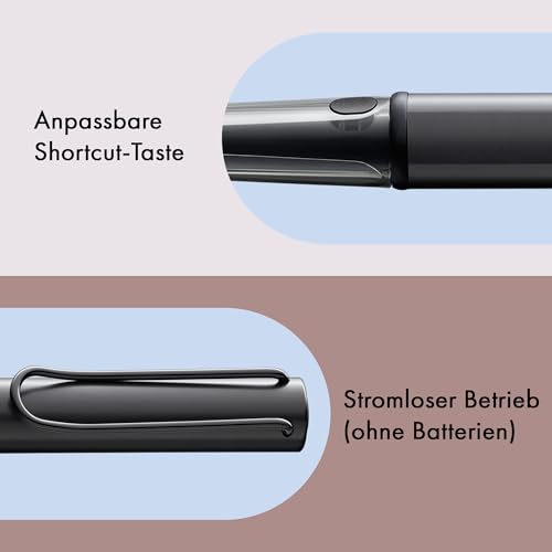 Lamy AL-star EMR black (PC/EL Spitze) – Stylus Pen Touchscreen-Stift für viele Android-Geräte – mit ergonomischem Griff – präzises Schreiben & Zeichnen auf digitalen Medien – mit Funktionstaste