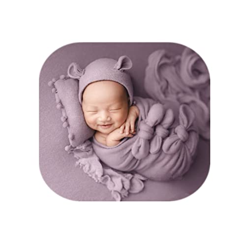Vemonllas Newborn Baby Boy Girl Photography Props Bow Wrap, Posing