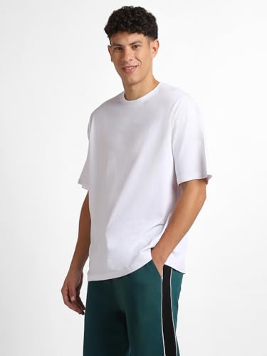 Image of NOBERO Men's Cotton Graphic Print Oversized Fit T-Shirt