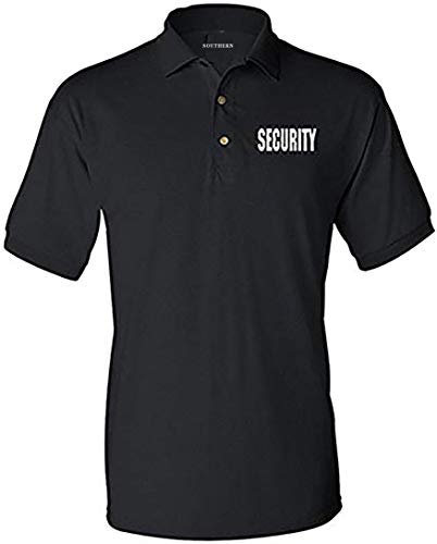 Southern Sisters SS Embroidery Security Silkscreen Front and Back Black Sport Polo Ships Fast