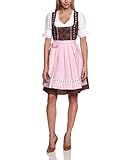 donnerlittchen! Mini-Dirndl Mia - braun - mit schöner Stickerei, Braun, 34