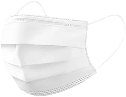 WXAN 50PCS Disposable Mouth Shield Anti Pollution Mouth Shield Unisex Protection Fabric Dust Mouth Shield,Special Period, Protect Yourself and Protect Your Family！ (White, Size:17.5x9.5cm)