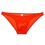 L レッド メンズビキニ【La-PommeHomme/ラポーム・オム】 MFS生地 フルシーム フルバックビキニ 818030 立体縫製 ビキニ 下着 メンズ アンダーウェア パンツ