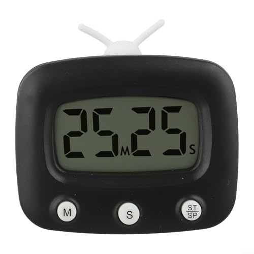 Gestión del tiempo sin esfuerzo en la cocina Temporizador digital de cuenta regresiva con sistema de notificación de alarma (es negro)