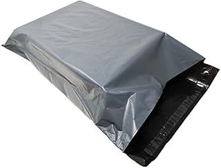 100x Grey Mailing Poly Postal Self Seal Bags 4.5 x 7 Inches (11.4 x 18.8cm) Mailing Bags Postage Packaging Assorted Mailers Posting Shipping Post Parcels Package Bags