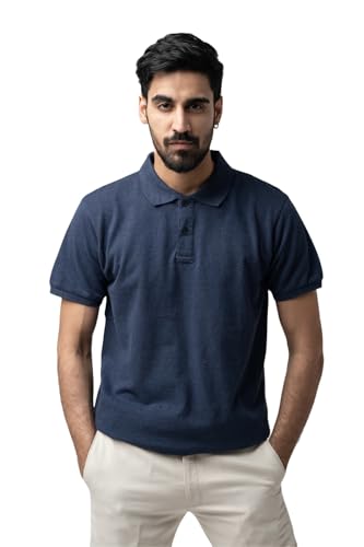 Image of Men's & Boys' Pure Cotton Polo T-Shirt - Half Sleeves, Regular Fit, Solid Plain Classic Polo Collar | Casual & Sportswear
