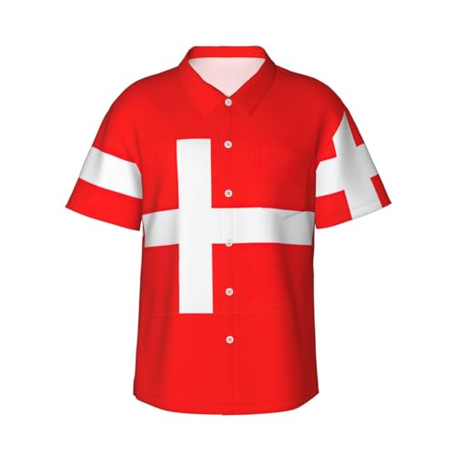 Chemise hawaïenne Danemark anti-transpiration pour rester frais à la plage