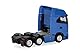 Herpa LKW Modell Iveco S-Way Zugmaschine 3achs (6x2), verkehrsblau, Miniatur im Maßstab 1:87, Sammlerstück, Made in Germany, Kunststoff, Blau