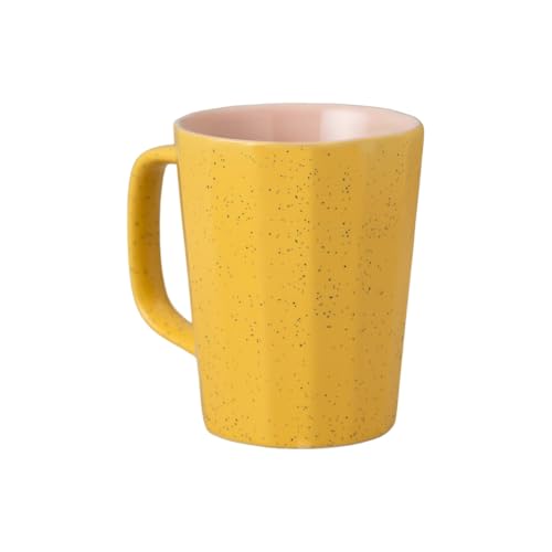 Image of Clay Craft Fine Ceramic Armada Microwave Safe Coffee & Milk Mug, 320Ml, 1 Piece, Yellow, Mug for Coffee, Ideal for Gifting, Perfect for Home & Office