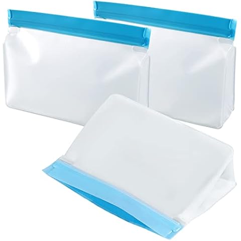 GNCLOUD 3pcs Airport Security Liquids Bags,Travel Toiletry Bag, Clear Travel Toiletries Bag, 26X20 cm, Leak Proof Cover