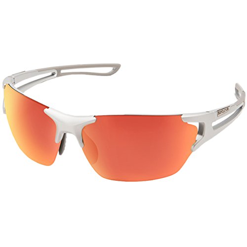 Suncloud Cutback Polarized Sunglasses, Silver, Red Mirror/Contrast