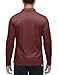 Rdruko Men's Long Sleeve Polo Shirts with Pocket Collared Quick Dry Golf Work Shirts(Wine Red, US XXXL)