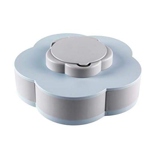 Snack Bowl Creative Design for TV Family,Rotating Bowl Pistachio Nuts Peanuts Serving Bowl with Phone Holder Amiley (Blue)