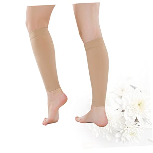 Beaupretty 1 Par meias de compressão mangas de compressão de perna para homens meias masculinas de t