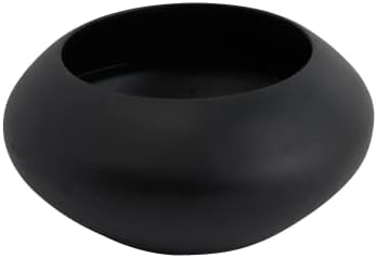 Creative Co-Op Minimalist Round Mango Wood Bowl, Black