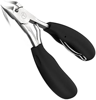 Toenail Clipper Pedicure Tool, TOMEEM Professional Podiatrist Toe Nail Cutter for Thick & Ingrown Nails, Sharp Curved Blade for Men, Women & Seniors