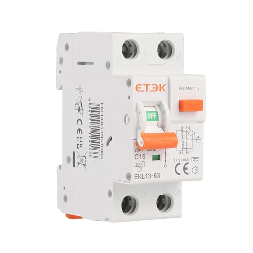 Disjoncteur différentiel RCBO 2P avec protection contre surcharges - 4