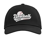 Vintage Baseball Gigi Proud Grandma Game Day Adjustable Printed Baseball Hat, Black