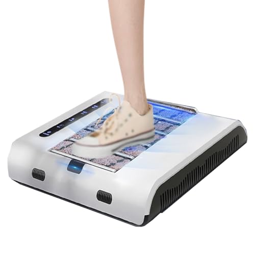 ELIKBH Máquina automática de Limpieza de Suelas, máquina de Limpieza de Suelas de 260 RPM, pulidora de Zapatos, Limpieza sin Agua, para hoteles, Edificios comerciales
