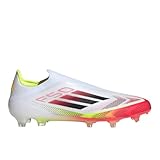 adidas Mens F50 Elite Laceless Firm Ground Soccer Cleats - White - Size 13 M