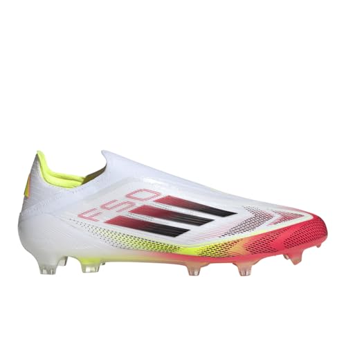 adidas Mens F50 Elite Laceless Firm Ground Soccer Cleats - White - Size 13 M