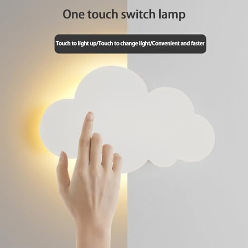 Lámpara de pared sin cables con interruptor táctil y puerto USB 2
