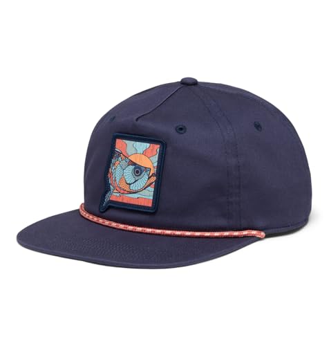 Columbia Unisex PFG Tack Snap Back Hat, Nocturnal/Sunset Fish Graphic, One Size