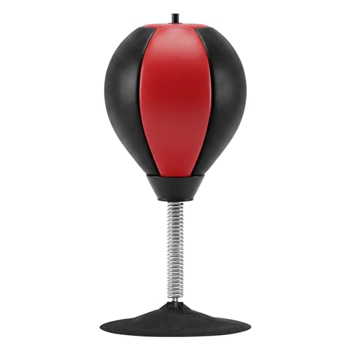 Stress Buster Desktop Punching Bag Boxsack Tisch Punchingball Upgrade Schreibtisch Boxsack mit Saugnapf und Tischklemme Geeignet für Büro und Zuhause