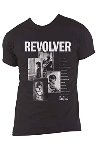 The Beatles T-shirt Revolver Tracklist Band Logo Nue Officiel Homme Noir - Les Beatles, Paul McCartney, John Lennon, RIngo Starr, George Harrison The Beatles T-shirt Revolver Tracklist Band Logo Nue Officiel Homme Noir – Image 5