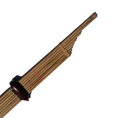 Cozinest Professional Thai Khaen Instrument Double Silver Reed Isan Mouth Organ Traditional Lao Bamboo Flute Musical Folk Harmonica Kan 8 Key Gm #TOP3