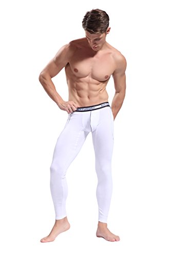 ARCITON Mens Low Rise Leggings Long Johns Thermal Bottom Pants Pack4