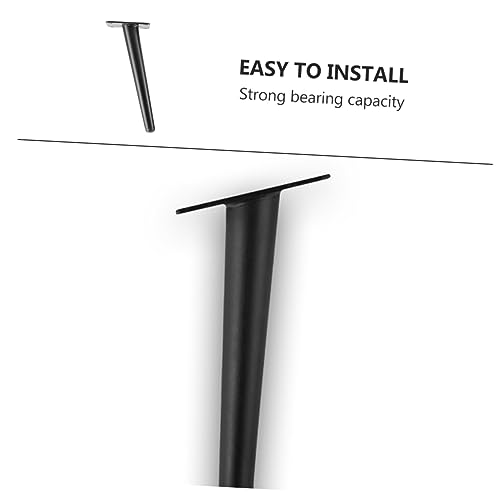 Pies de sofá y patas de mesa metálicas negras de hardware para sustitución DIY 3