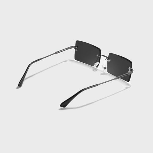 Image of SAM AND MARSHALL HARPER Eyeglass I Light Weight Frames I Rectangle Shape I Sheet Metal Frames I Prescription Friendly I Men & Women