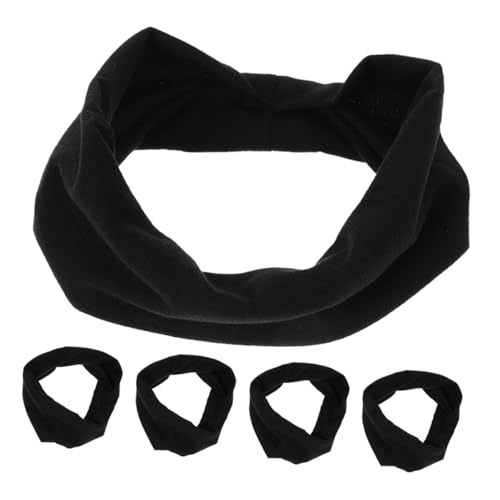 SAFIGLE 5PCS Youth Sports Headbands Moisture Wicking Sweatbands for Kids Elastic and Breathable Hairbands for Soccer Baseball and Athletic Activities