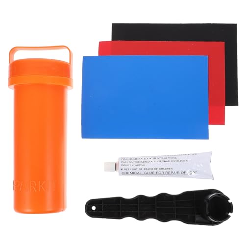 LIOOBO スタンドアップパドルボード修理キット 製耐久パッチ付き 空気弁搭載 インフレータブルボート用多機能補修ツール サーフボードク