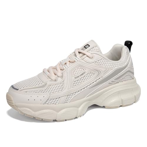 BAASPLOA Women's Chunky Fashion Sneakers Casual Sports Shoes Mesh Breathable Athletic Gym Workout Tennis Shoe Platform Thick Walking Shoes