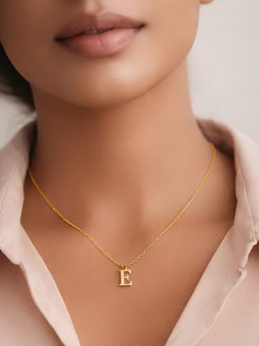 Image of Rubans Demi Fine Stainless Steel Alphabet Pendant CZ Gift for Women & Girls