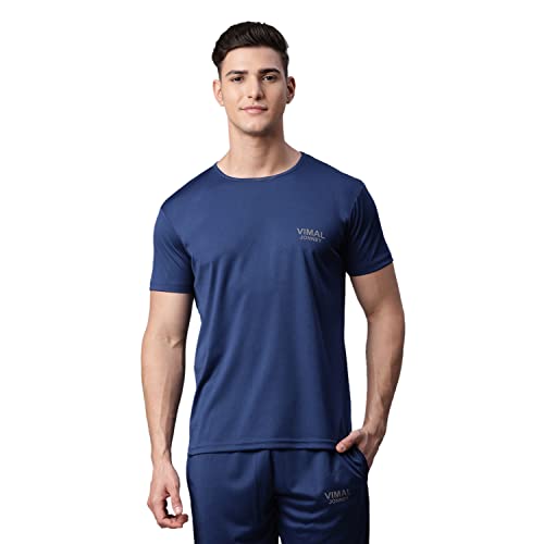 Image of Mack Jonney Men Round Neck Polyster Regular Fit T-Shirt