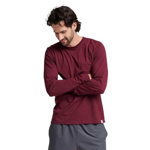 Russell Athletic Mens Cotton Performance Long Sleeve T...