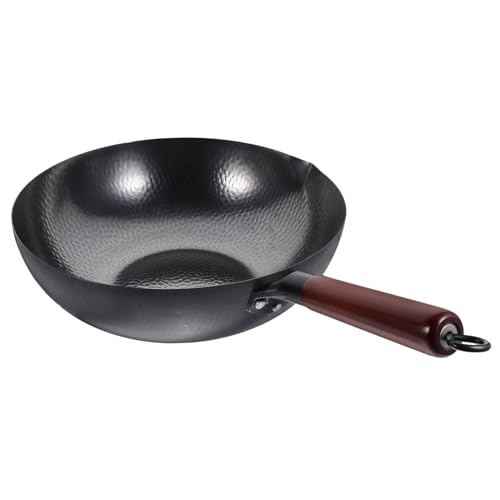 Wok antiadherente Healifty de hierro forjado miniatura 1