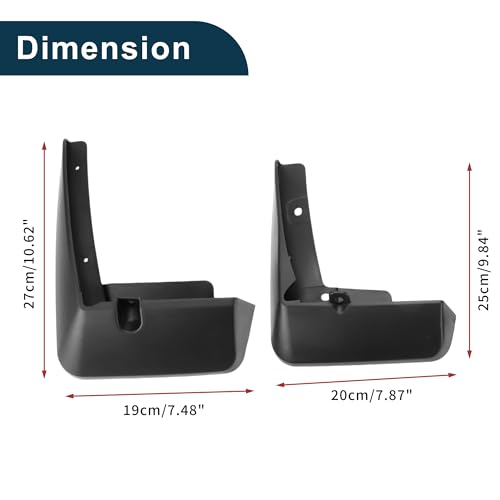 Image of Mud Flaps Splash Guards for Toyota Sienna 2022-2024 Front & Rear Mud Guards W /Mount Accessories