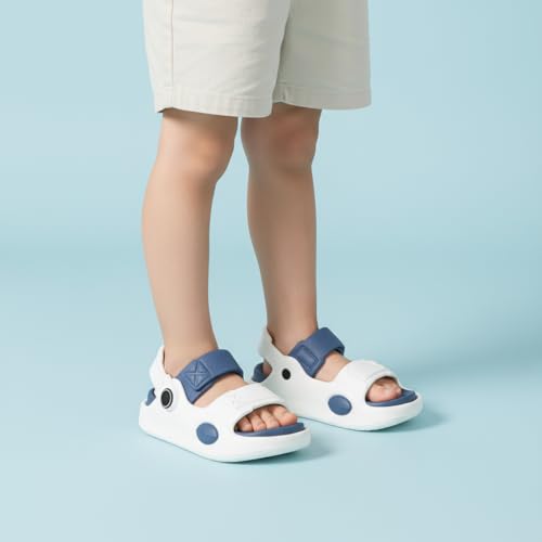 Image of GIMME ! Summer Comfort Unisex Sports Sandals, Navy and Royal Blue, Adjustable Straps, Non-Slip Footbed, Beach Walking Casual Wear 7100
