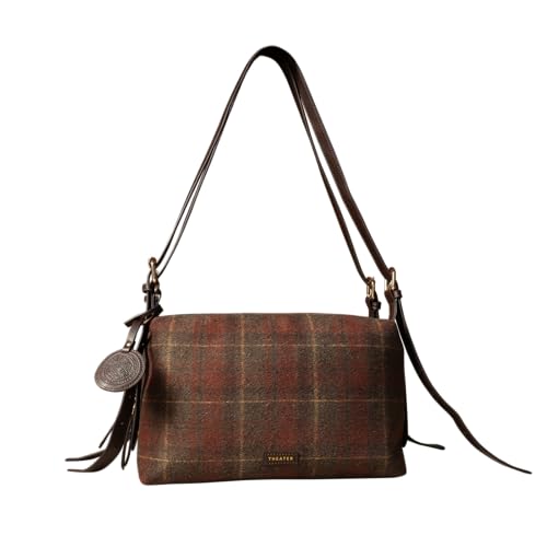 Image of Theater Deux Crossbody Sling Bag for Women | Soft Suede Handbag with Adjustable and Detachable Shoulder Strap | Compact All Day Essential Shoulder Bag for Casual & Work Use